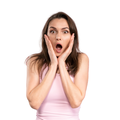 Ragazza scioccata