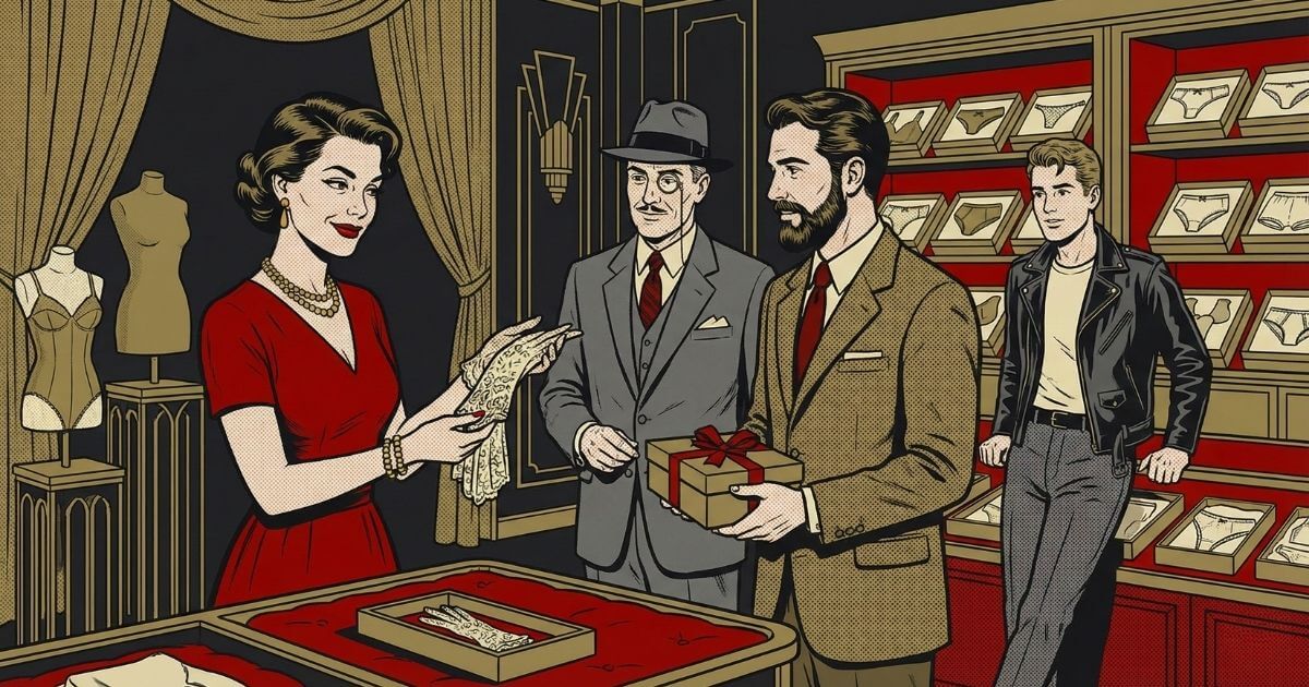 Pantyselling vendita mutande usate - Illustrazione